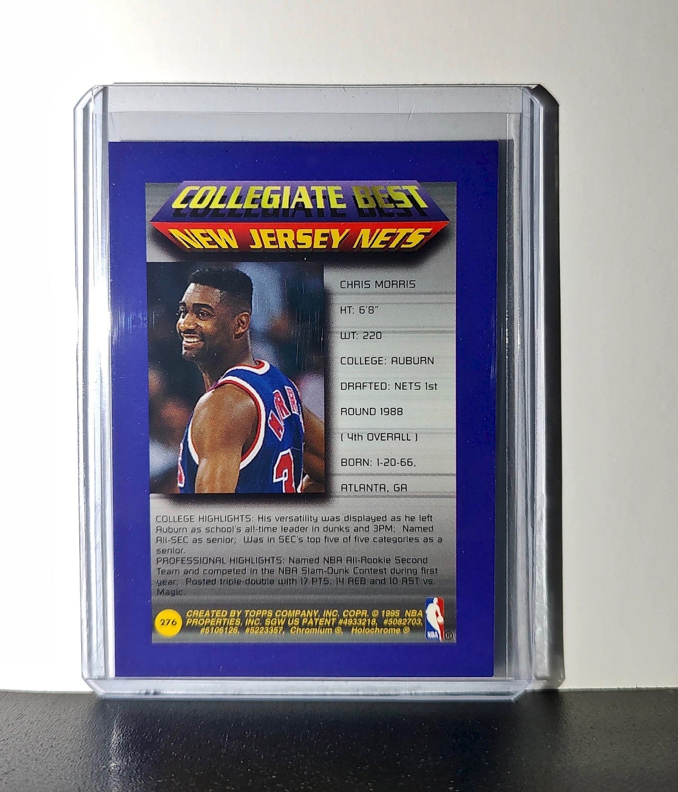 Chris Morris 1994-95 Topps Finest #276 Collegiate Best