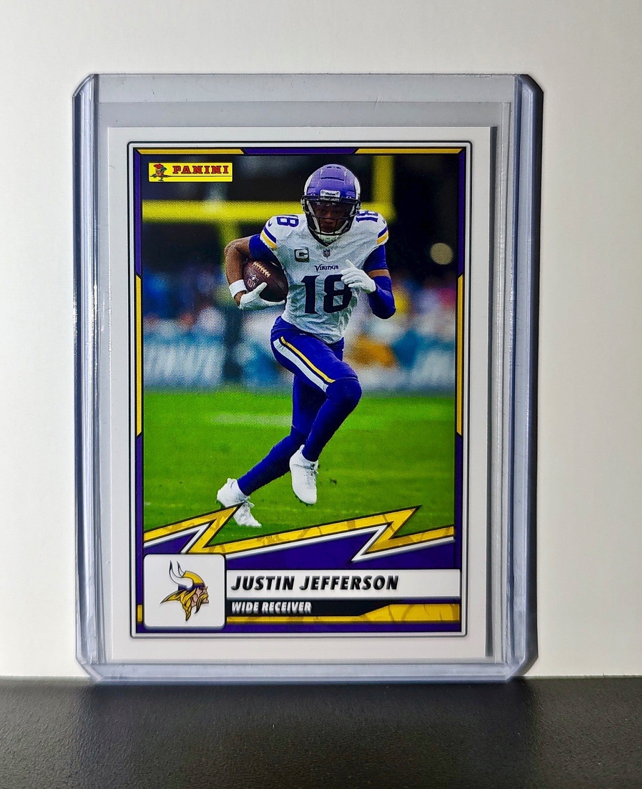 Justin Jefferson 2025 Panini NFL #29 Sticker Card Minnesota Vikings