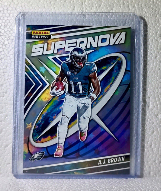 A.J. Brown 2023 Panini NFL #19 Supernova Football Card Philadelphia Eagles 1/481