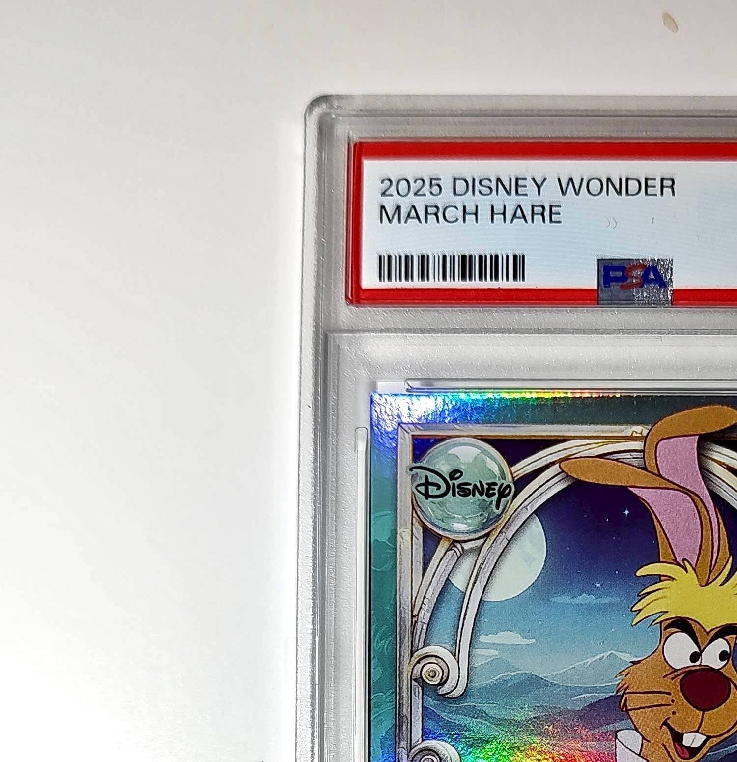 March Hare 2025 Topps Disney Wonder #114 Diamond Card Alice in Wonderland PSA 9