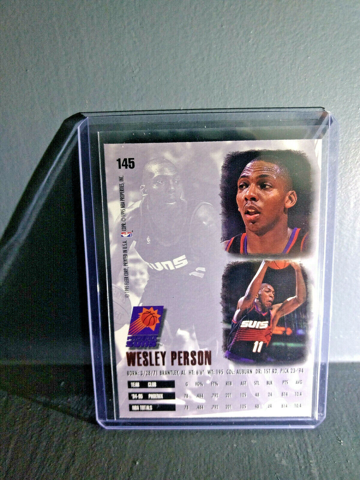 1995-96 Wesley Person Fleer Ultra #145 Basketball Card