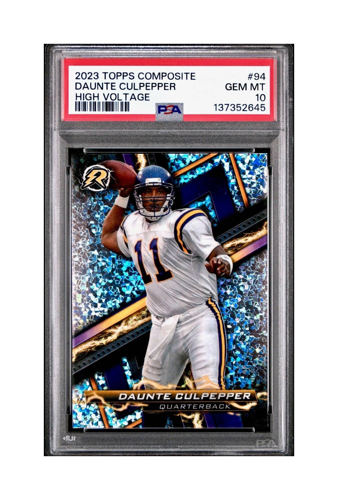 Daunte Culpepper 2023 Topps Resurgence #94 Blue and Orange Spark PSA 10 Gem Mint