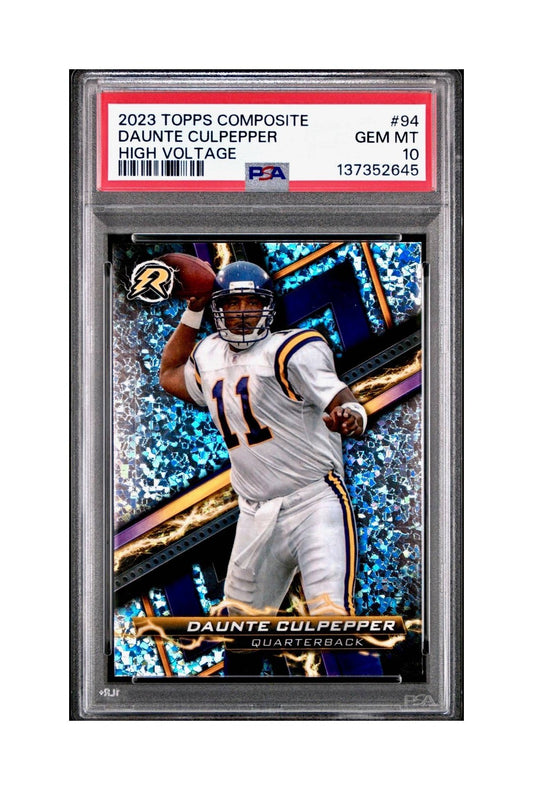Daunte Culpepper 2023 Topps Resurgence #94 Blue and Orange Spark PSA 10 Gem Mint