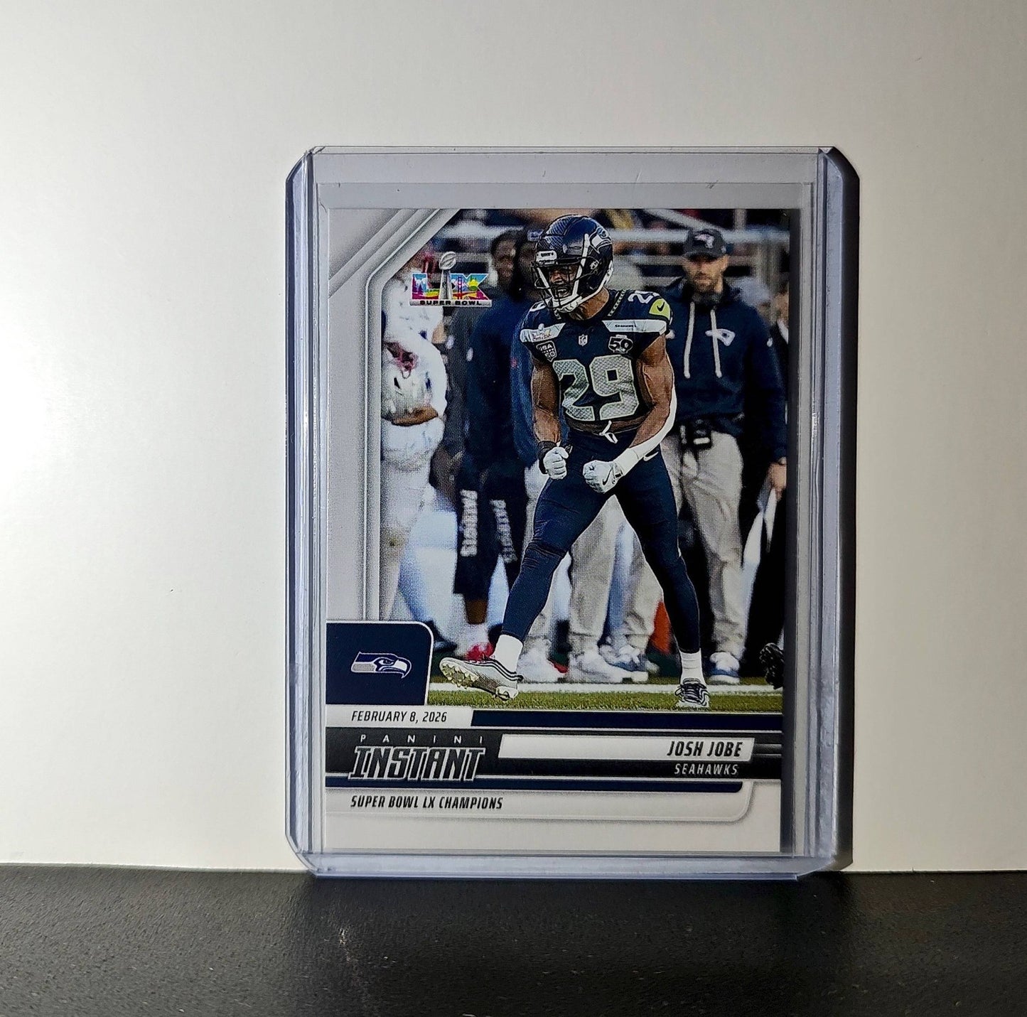 Josh Jobe 2026 Panini NFL Super Bowl LIX Champions #23 Card Seattle Seahawks