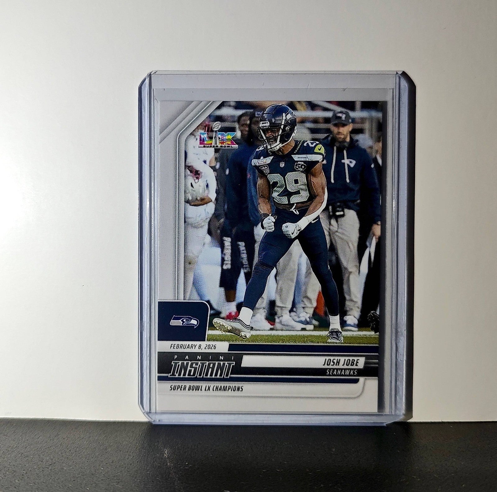 Josh Jobe 2026 Panini NFL Super Bowl LIX Champions #23 Card Seattle Seahawks