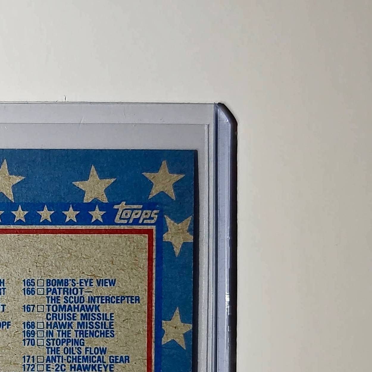 Checklist: 89–176 1991 Topps Desert Storm #176 Card