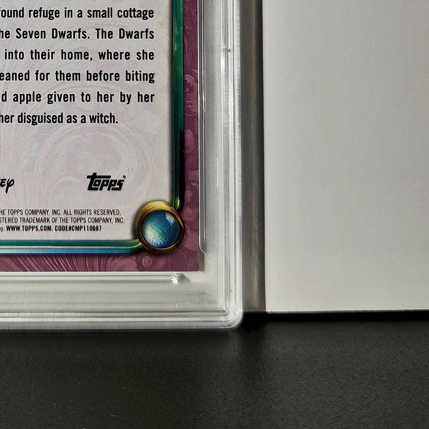 Snow White  2025 Topps Disney Cartoon Princess #151 Card PSA 8