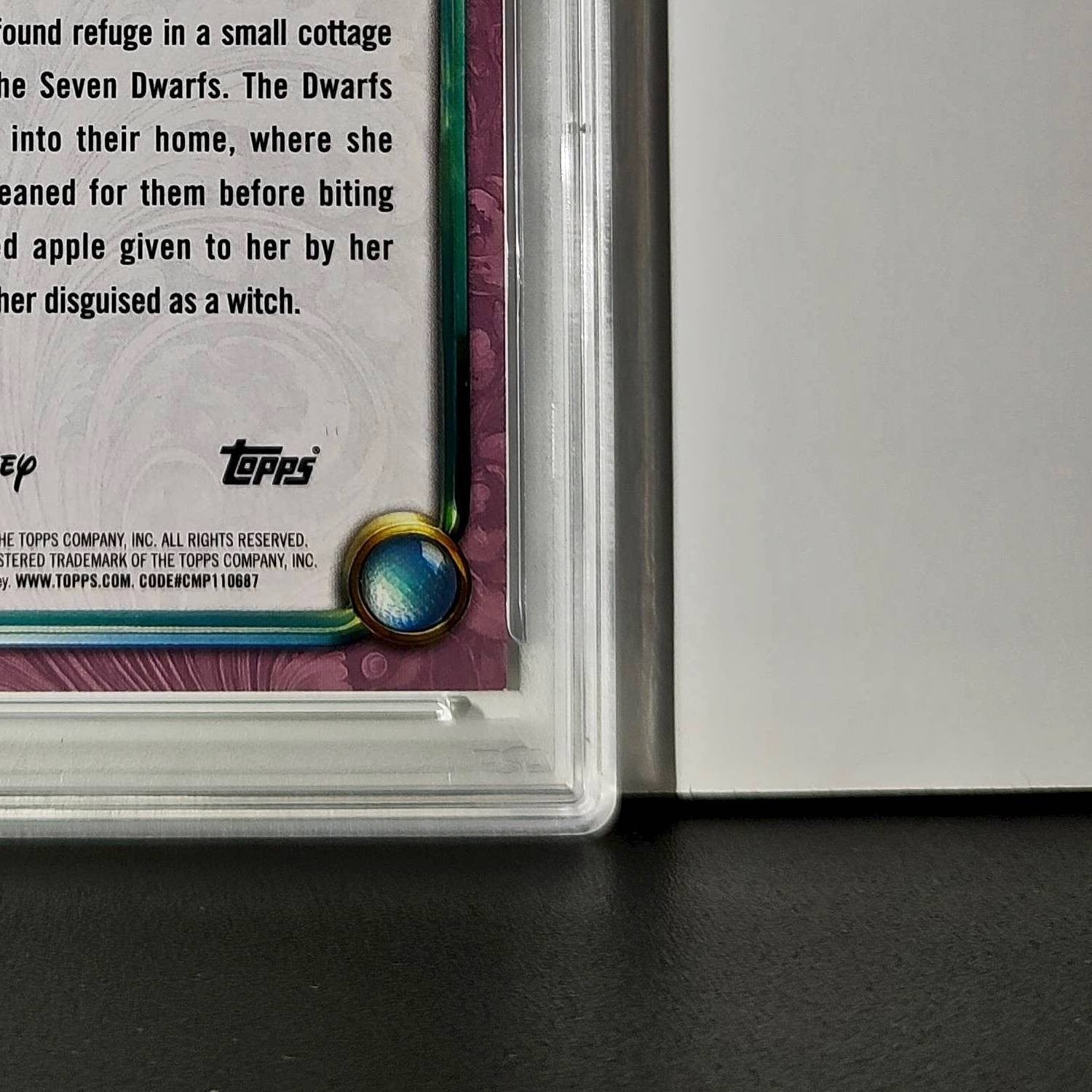Snow White  2025 Topps Disney Cartoon Princess #151 Card PSA 8