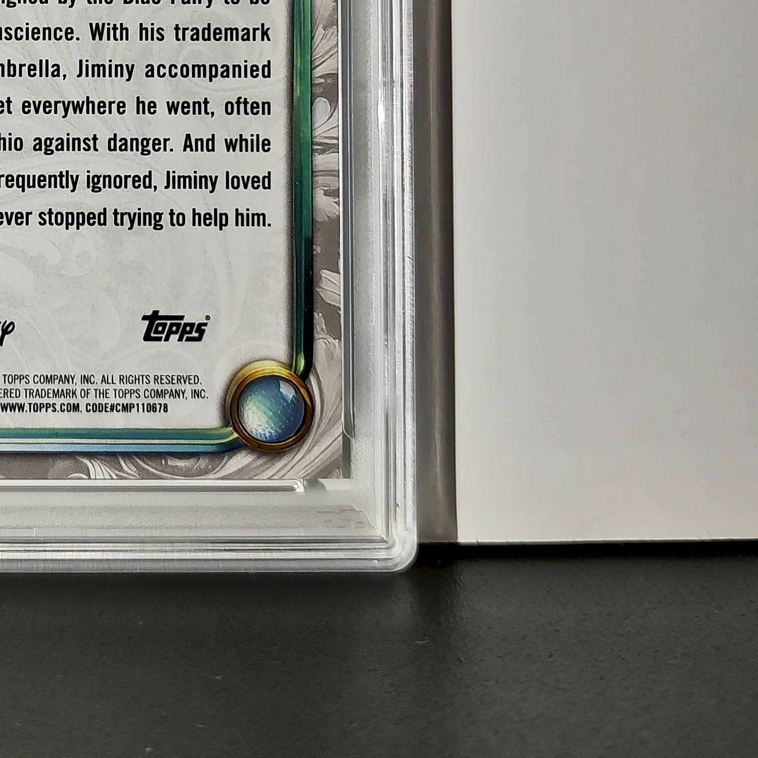 Jiminy Cricket 2025 Topps Disney Wonder #10 Winter Variant Card Pinocchio PSA 9