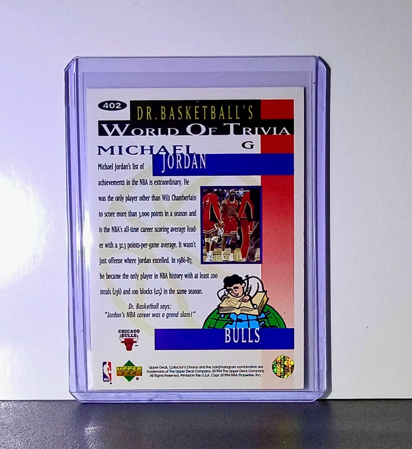 Michael Jordan 1994-95 Collector's Choice #402 Basketball Card Chicago Bulls