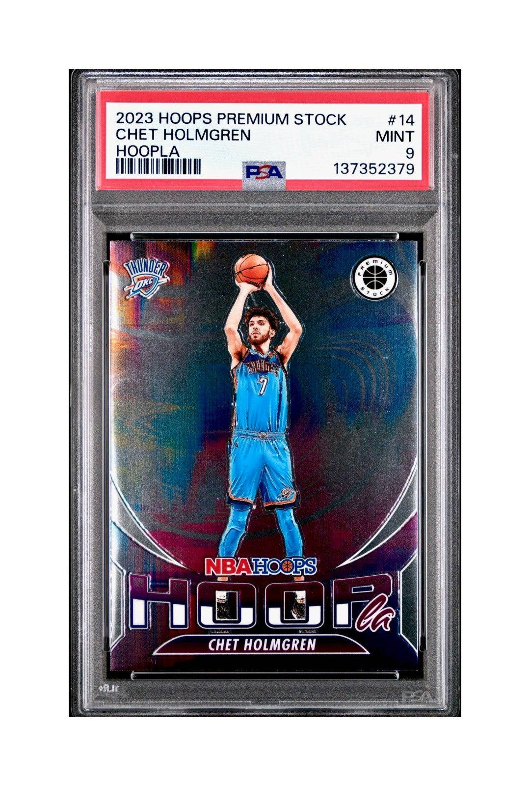 Chet Holmgren 2023 Panini Hoops Premium Hoopla #14 PSA 9 Mint