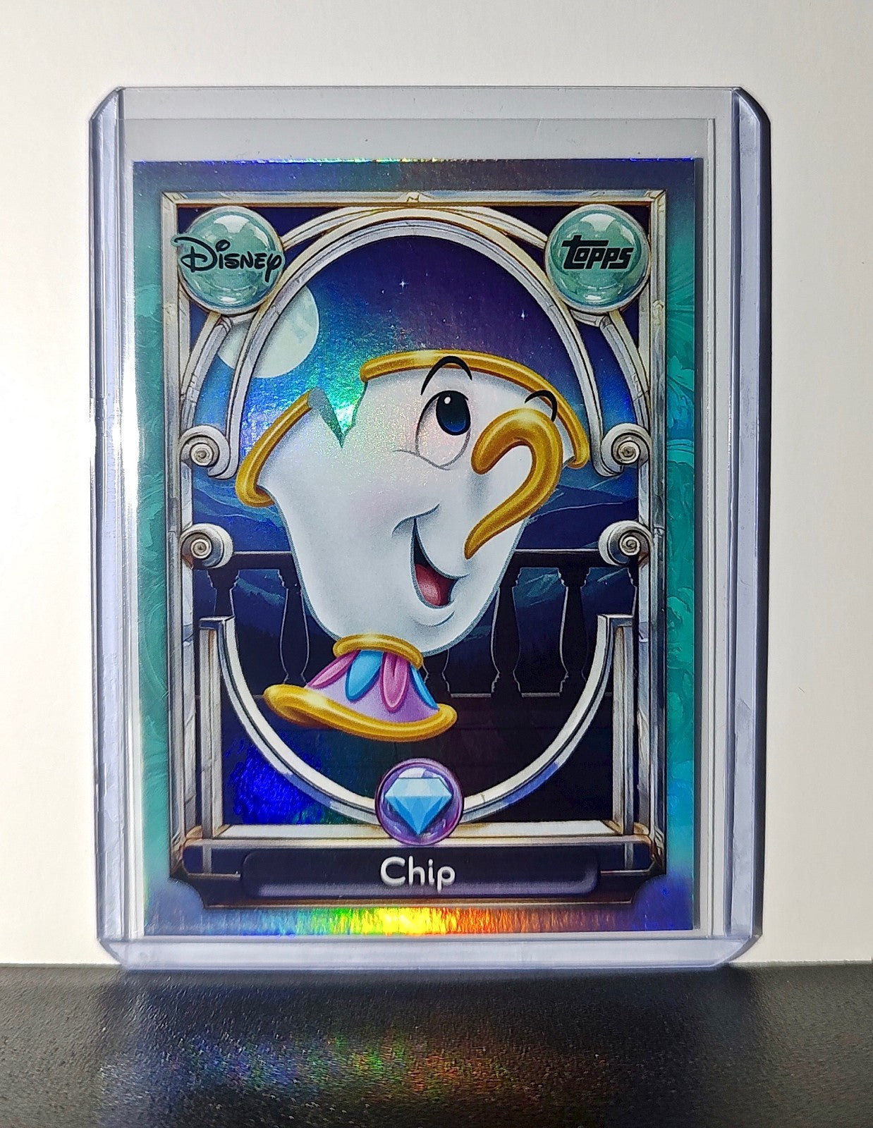 Chip 2025 Topps Disney Wonder #125 Diamond Card Beauty and the Beast