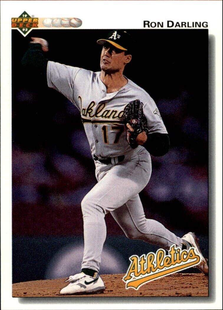 Ron Darling 1992 Upper Deck MLB #669 Baseball Card Oakland Athletics