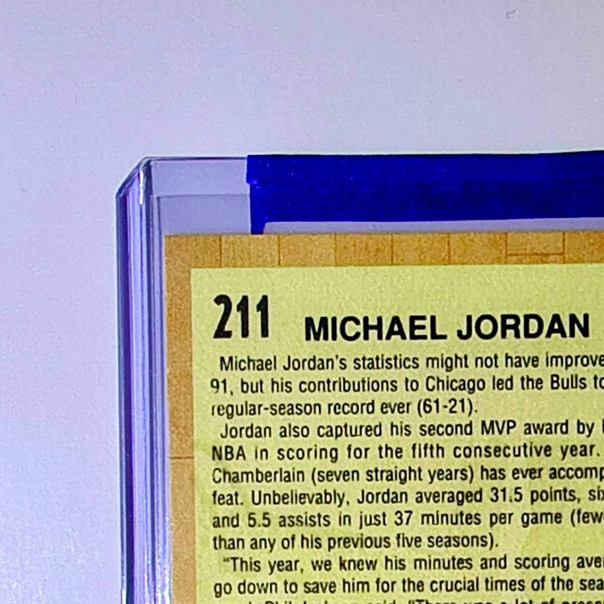Michel Jordan 1991-92 Fleer All-Star Team #211 Card Chicago Bulls