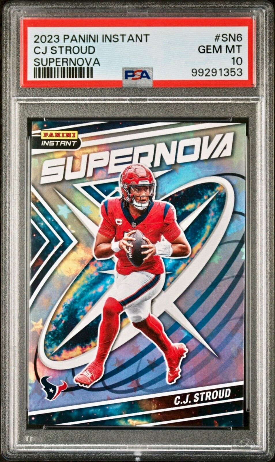 C.J. Stroud 2023 Panini Supernova NFL #SN-6 Football Card  Houston Texans PSA 10