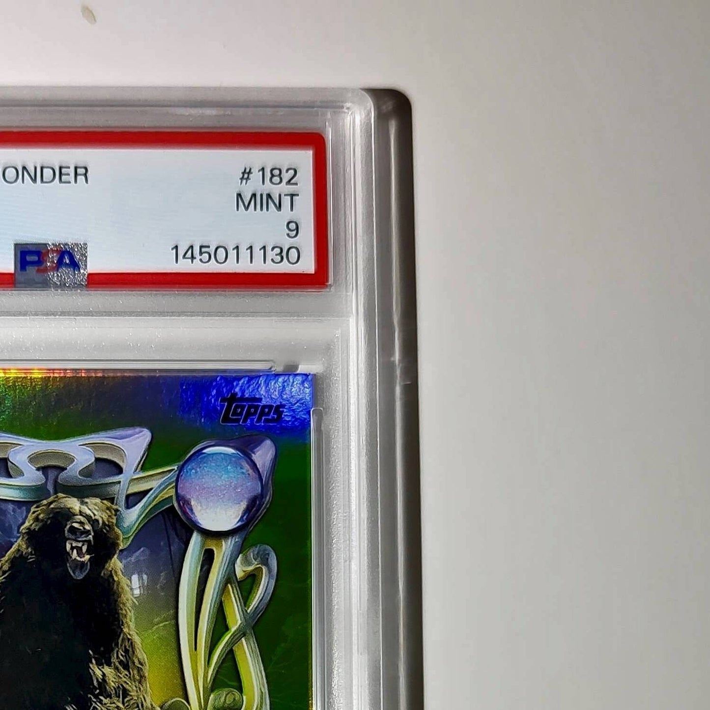 Mor'Du 2025 Topps Disney Wonder #182 Card Brave PSA 9 MT