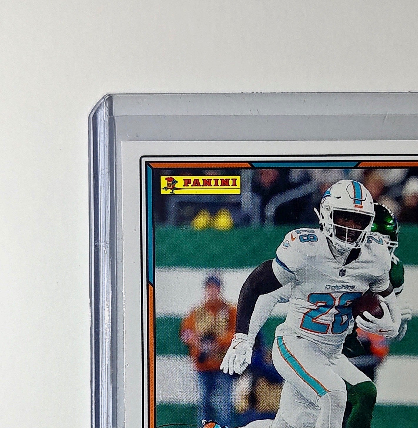 De'Von Achane 2025 Panini NFL #41 Sticker Card Miami Dolphins