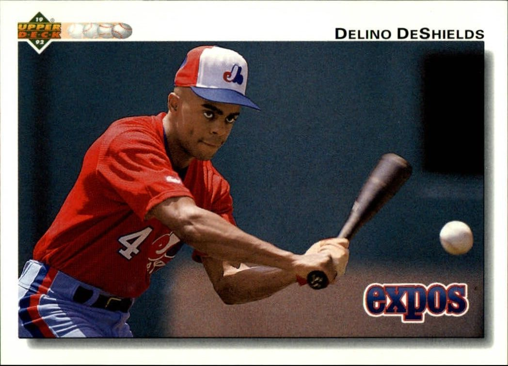 Delino DeShields 1992 Upper Deck MLB #167 Baseball Card Montreal Expos