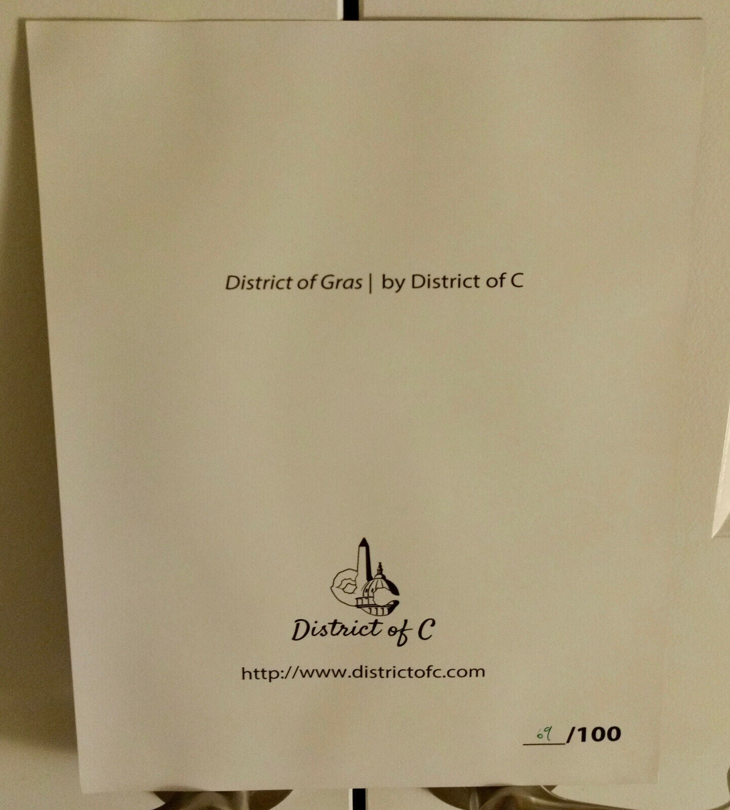 District of Gras - District of C Limited Edition Framed Art Print