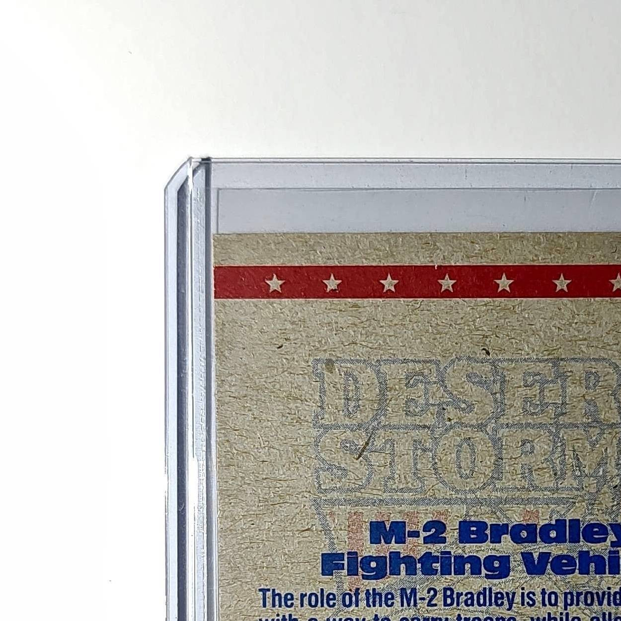 M2 Bradley Fighting Vehicle 1991 Topps Desert Storm #38 Card