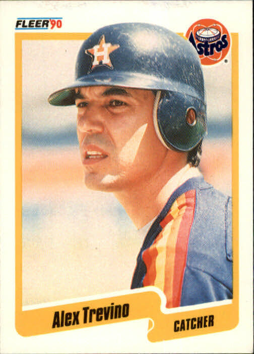 1990 Alex Trevino Fleer Baseball Card #239