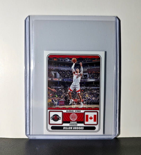 Dillon Brooks Global Icons 2024-25 Panini NBA #58 Sticker Card Houston Rockets