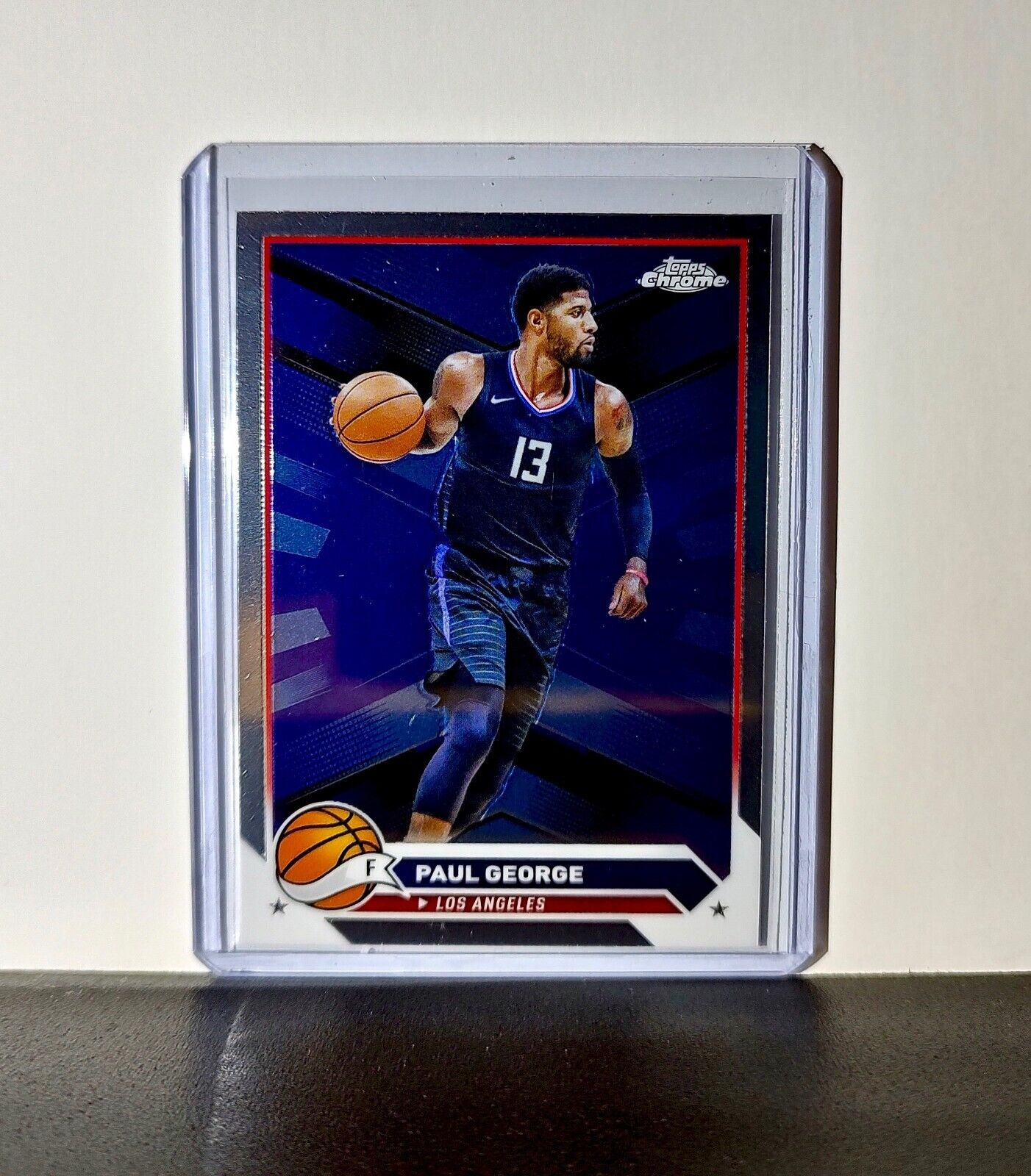 Paul George 2023-24 Topps Chrome NBA #115 Card Los Angeles Clippers