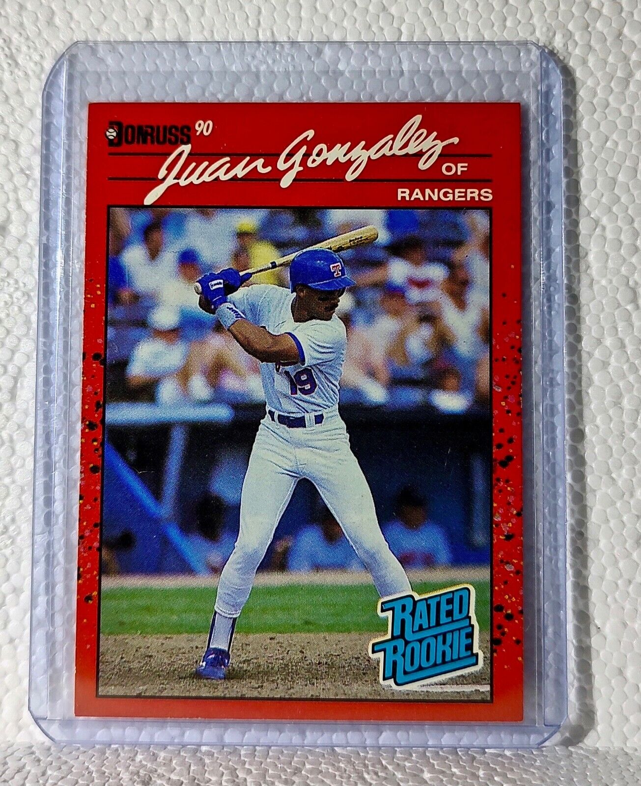 Juan Gonzalez 1990 Donruss MLB #33 Rated Rookie Baseball Card Texas Rangers