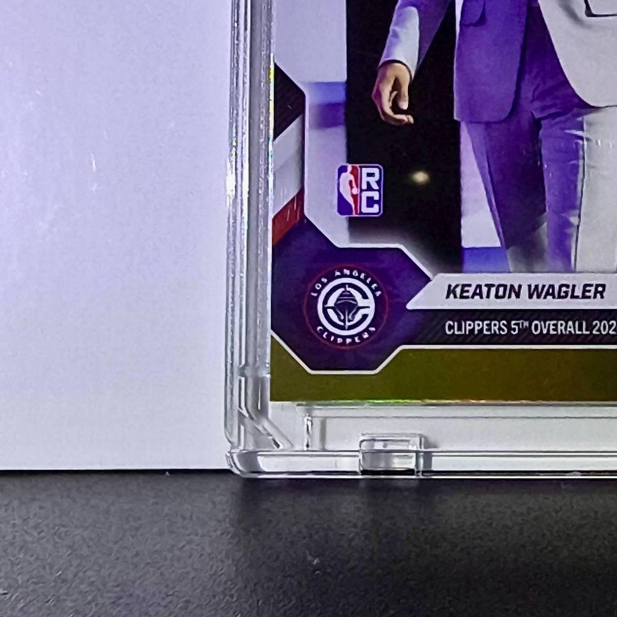 Keaton Wagler Rookie 2026-27 Topps NBA Draft Night KWAG Gold Foil 03/50 Clippers