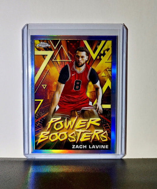 Zach Lavine 2023-24 Topps Chrome NBA #PB-3 Power Boosters Refractor Card Bulls