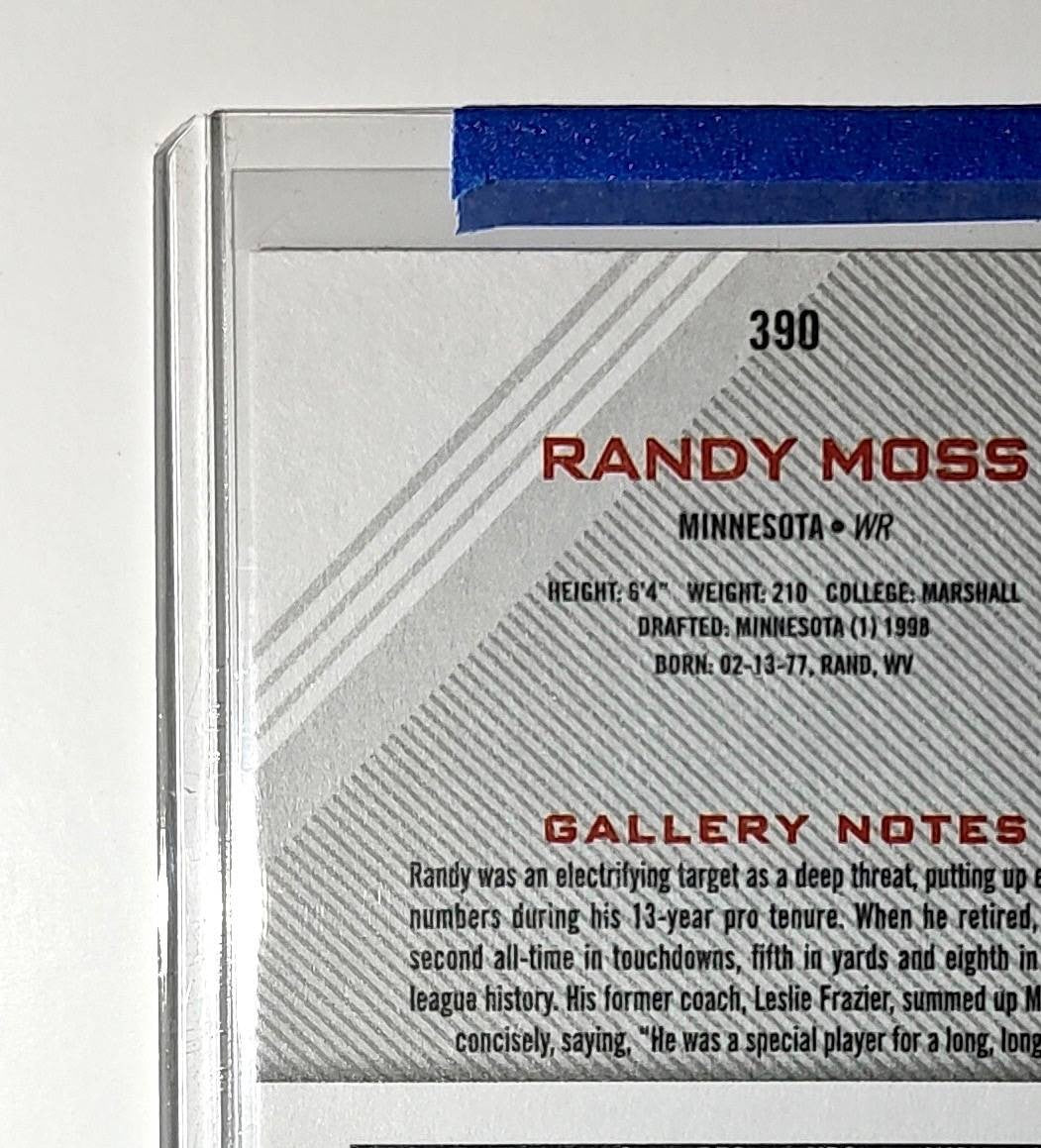 Randy Moss 2023 Topps Gallery NFL #390 Card Minnesota Vikings