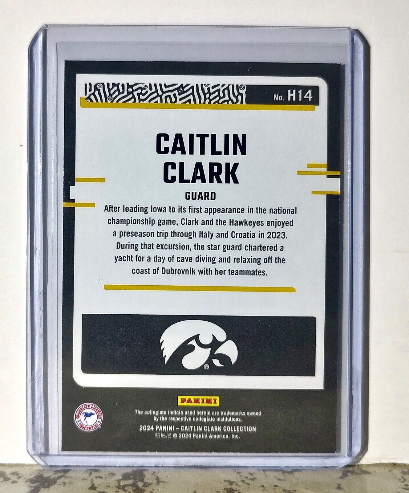 2024 Caitlin Clark Panini Donruss #H14 Highlights Basketball Card Iowa Hawkeyes