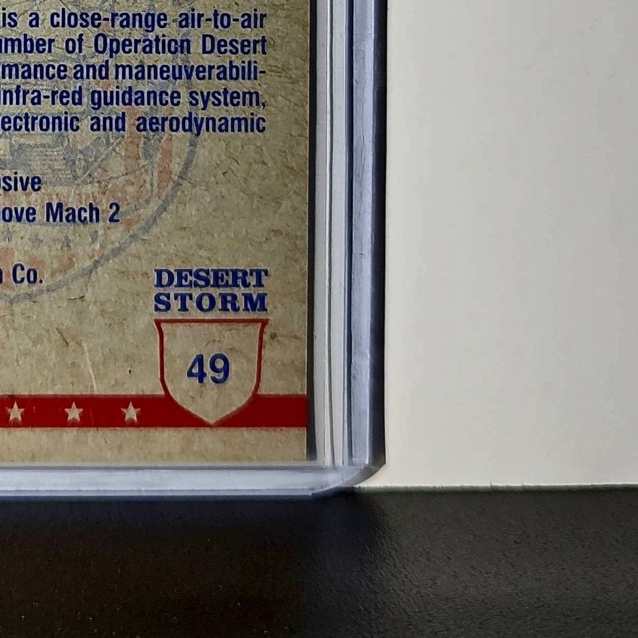 The Sidewinder Missile 1991 Topps Desert Storm #49 Card