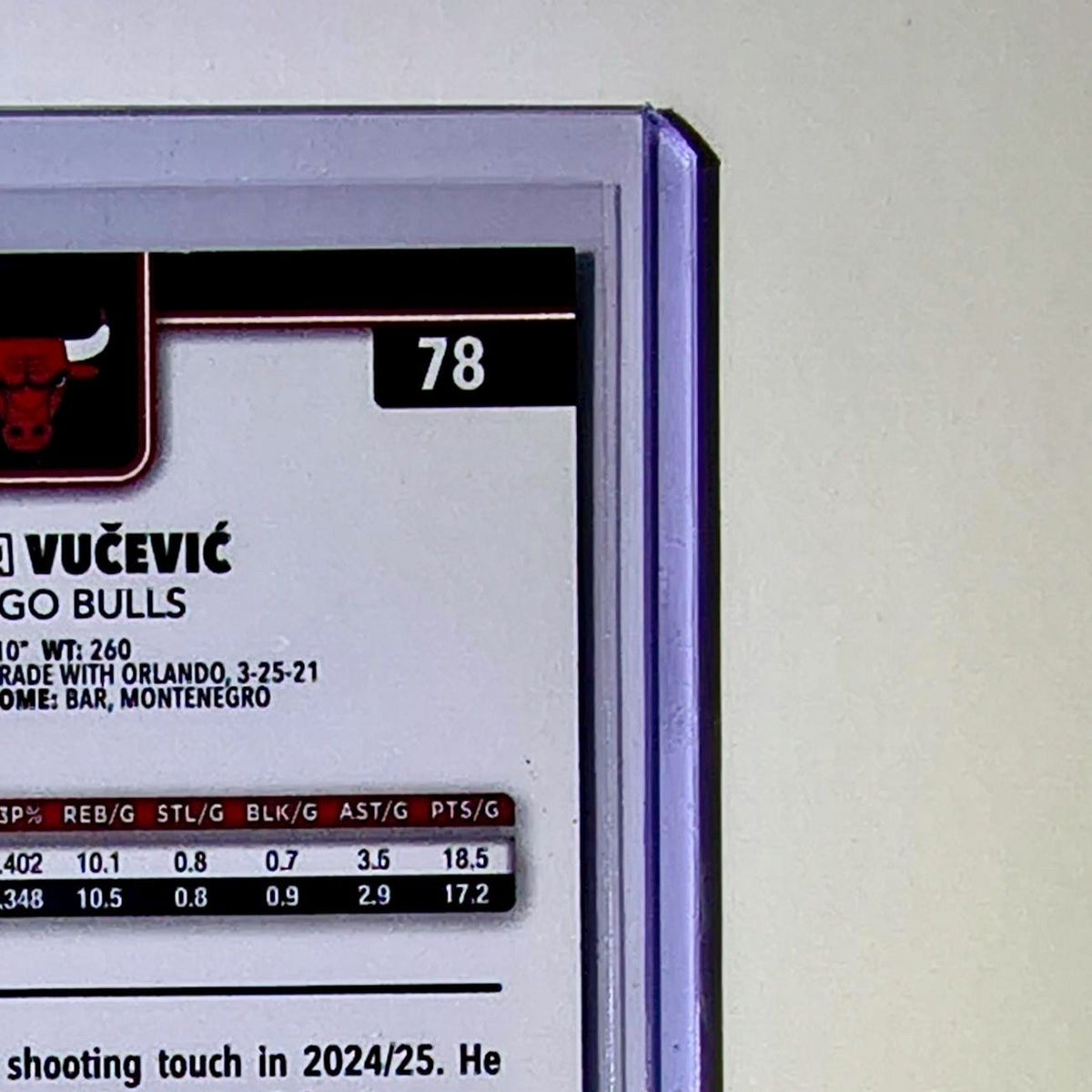 Nikola Vučević 2025-26 NBA Topps Chrome Update #78 Basketball Card Chicago Bulls