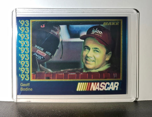 Geoff Bodine 1993 Maxx Premier Plus Racing #15 NASCAR Card Bud Moore Engineering