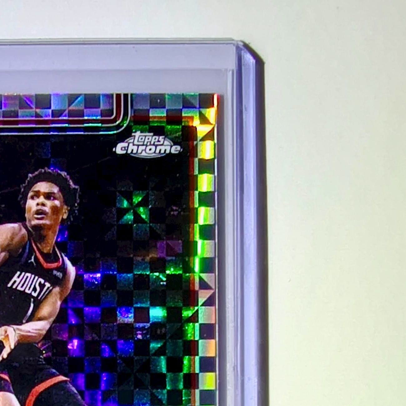 Amen Thompson 2025-26 NBA Topps Chrome Update X-Fractor #44 Card Houston Rockets
