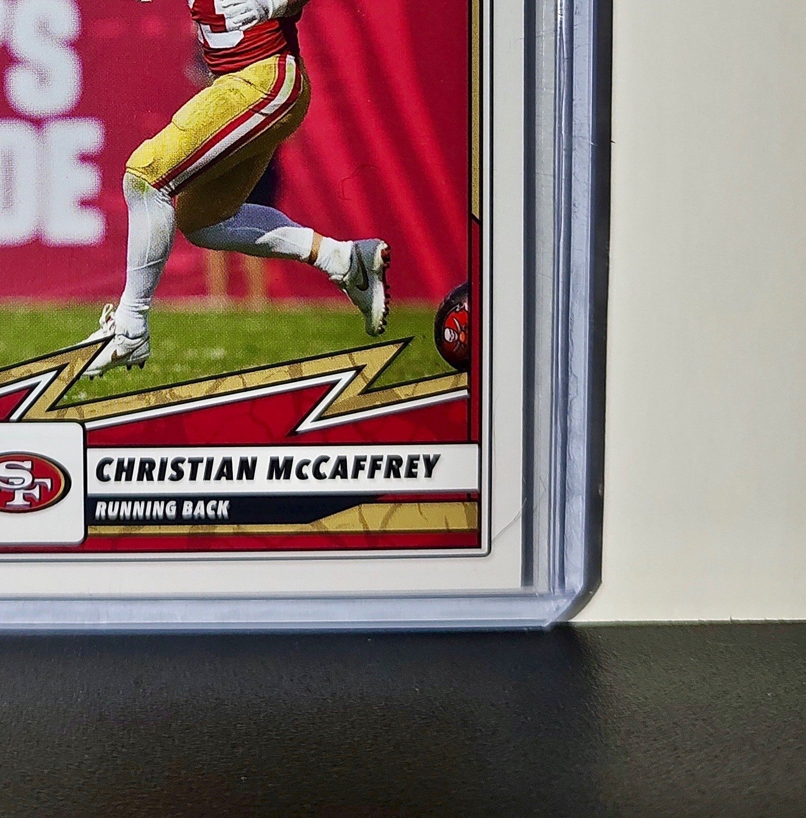 Christian McCaffrey 2025 Panini NFL #68 Sticker Card San Francisco 49ers