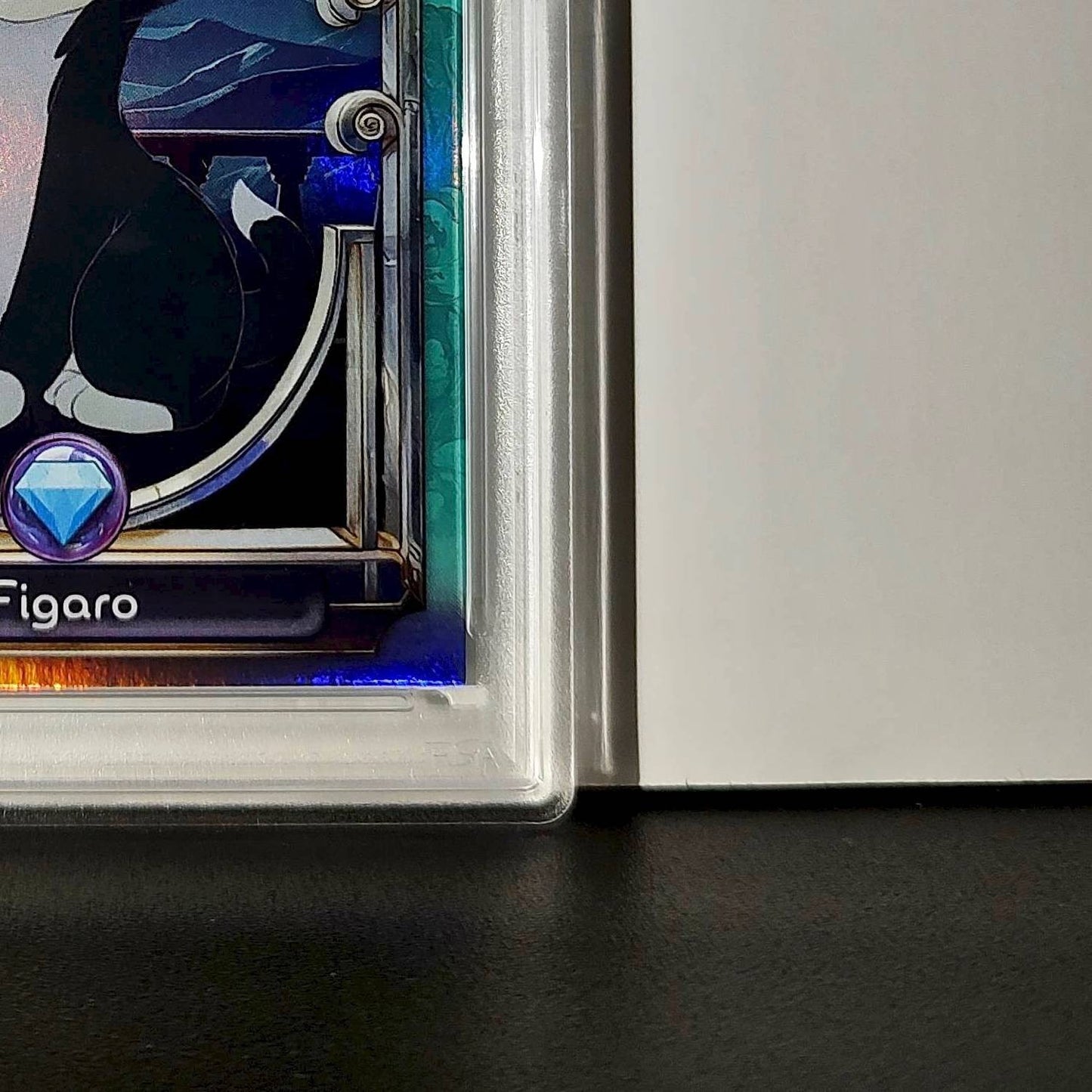 Figaro 2025 Topps Disney Wonder #109 Diamond Card Pinocchio PSA 8