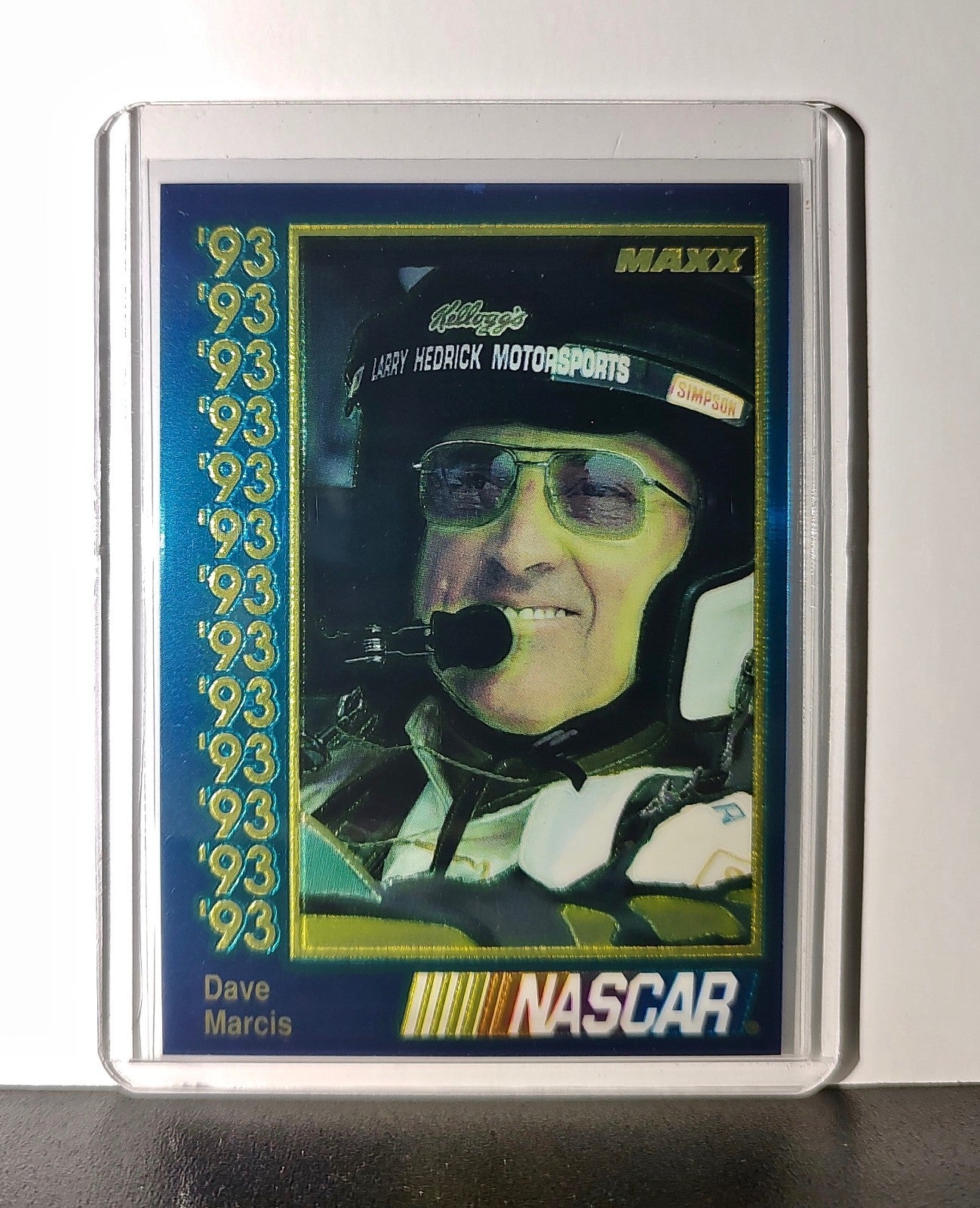 Dave Marcis 1993 Maxx Premier Plus Racing #71 NASCAR Card Marcis Auto Racing