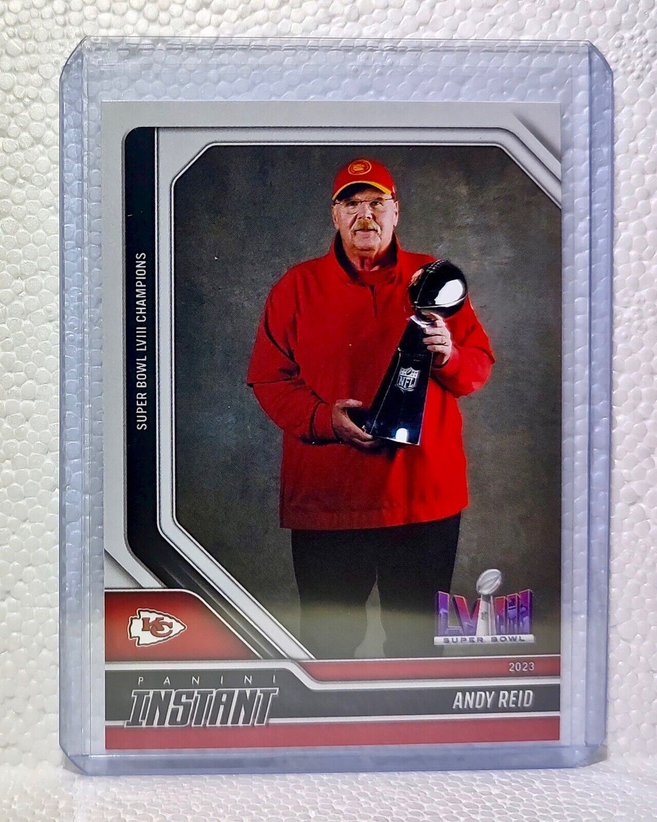 Andy Reid 2023 Panini NFL Superbowl Champions #3 Card Kansas City Chiefs