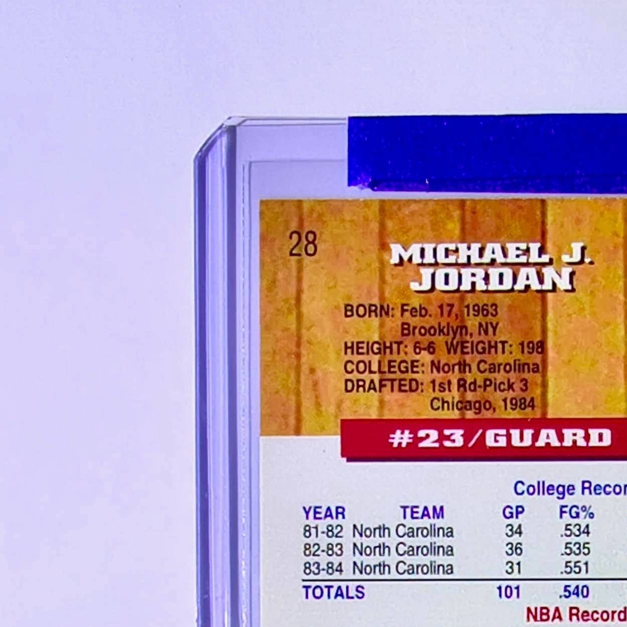 Michael Jordan 1993-94 NBA Hoops #28 Basketball Card Chicago Bulls