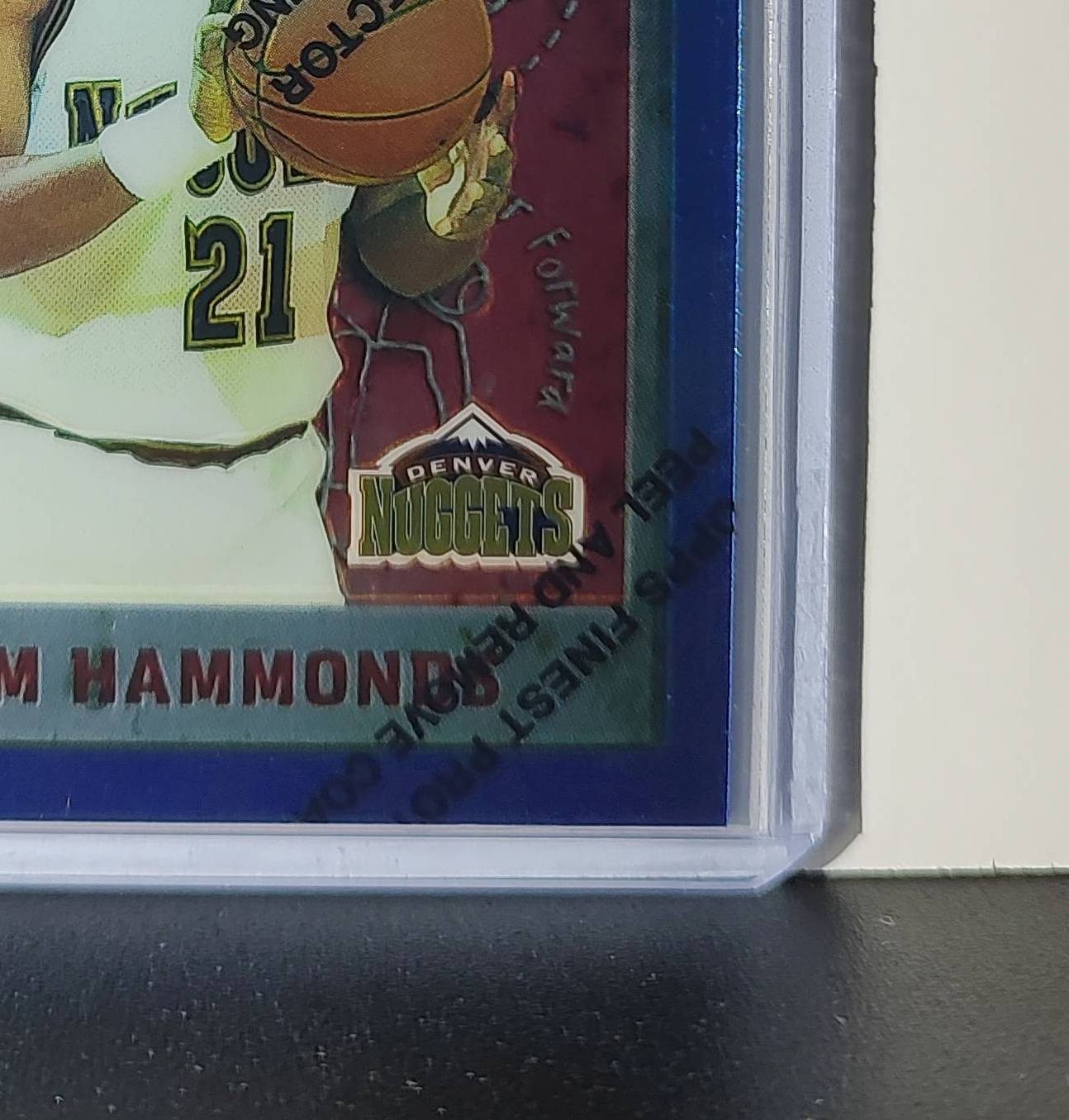 Tom Hammonds 1995-96 Topps Finest NBA #143 Card Denver Nuggets