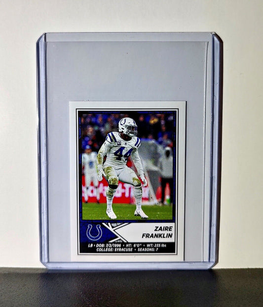 Zaire Franklin 2024 Panini NFL Sticker #197 Indianapolis Colts
