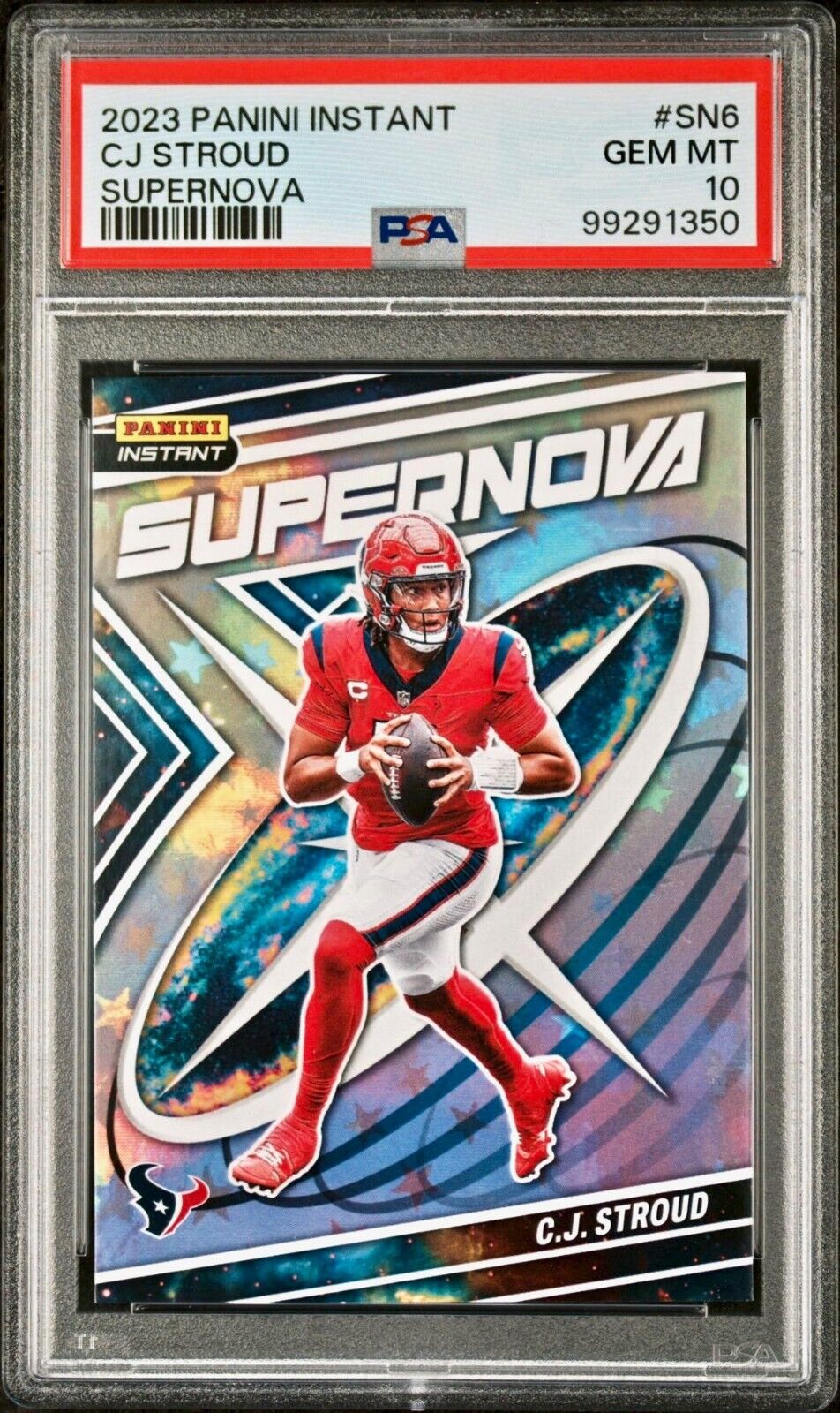 C.J. Stroud 2023 Panini Supernova NFL #SN-6 Football Card Graded PSA 10 Gem