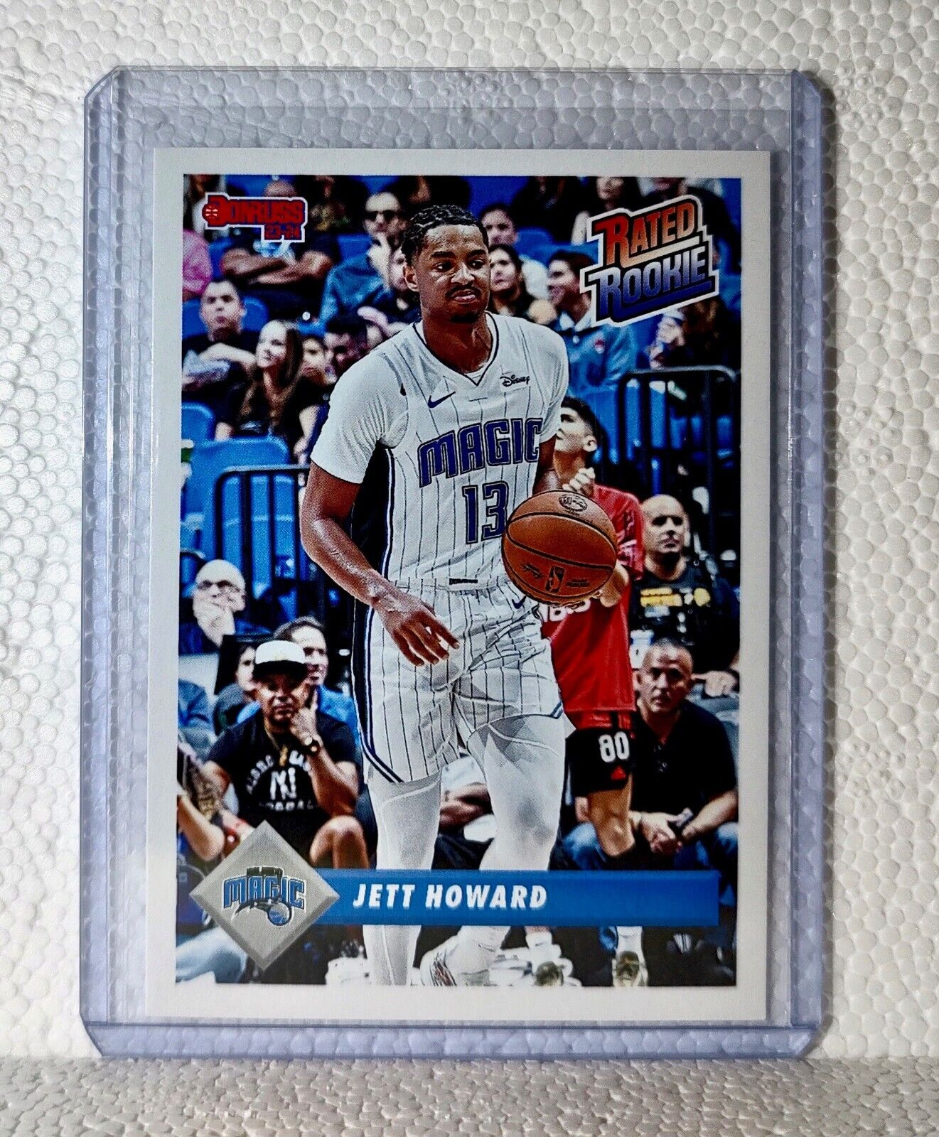 Jett Howard 2023-24 Panini NBA #37 Rated Rookie Retro Card Orlando Magic 1/715