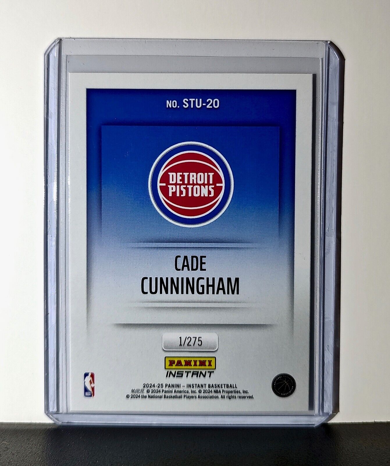 Cade Cunningham 2024-25 Panini NBA Studio #20 Card Detroit Pistons 1/275