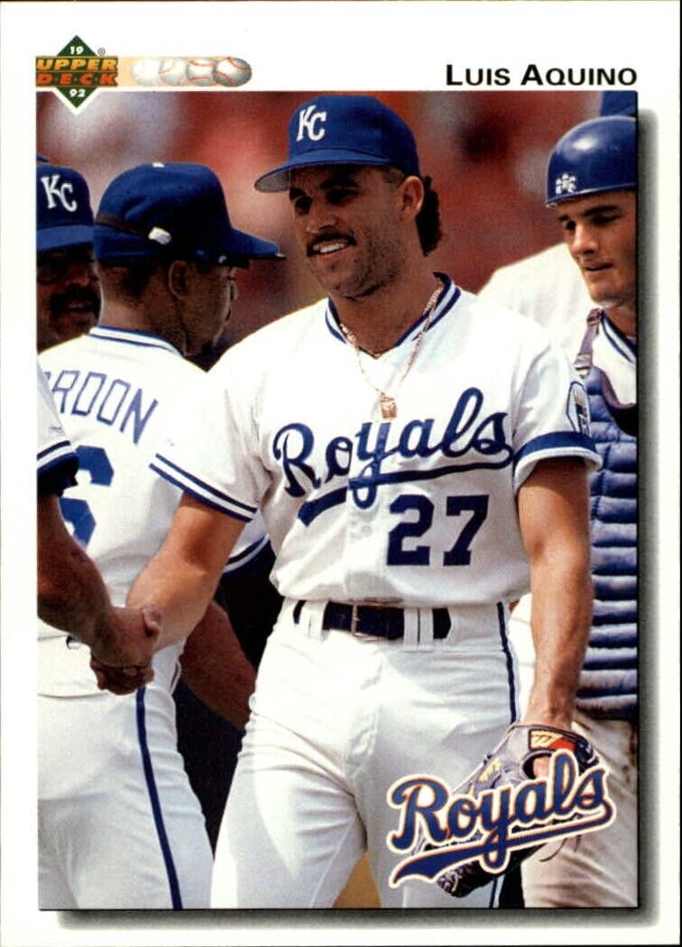 Luis Aquino 1992 Upper Deck MLB #219 Baseball Card Kansas City Royals