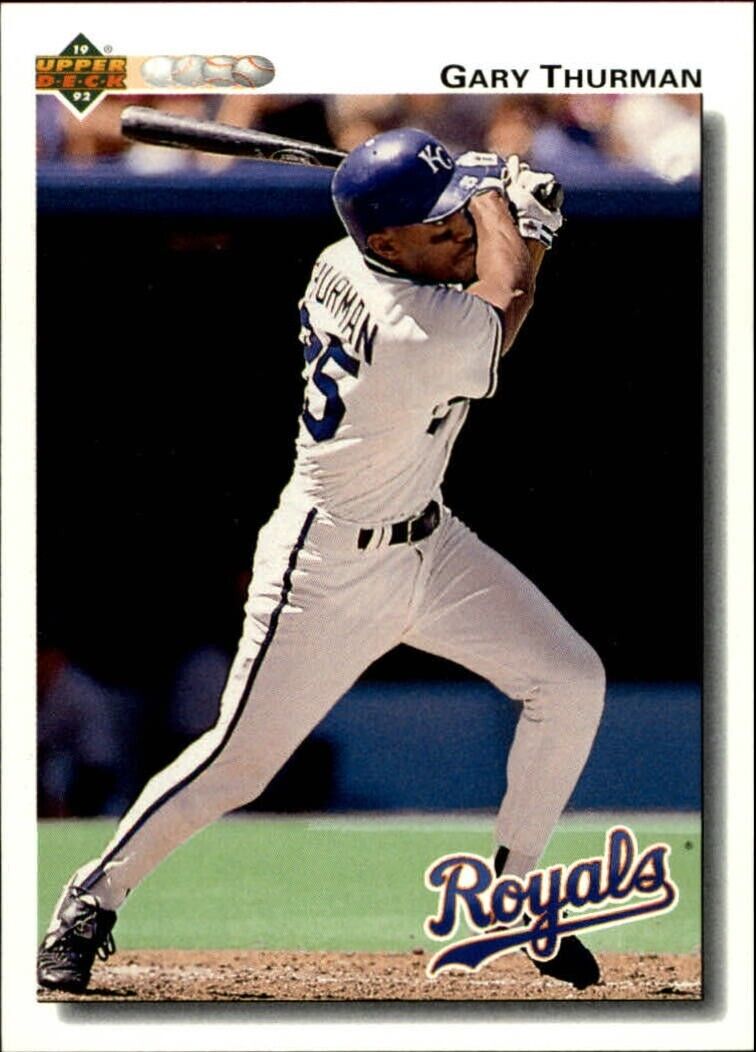 Gary Thurman 1992 Upper Deck MLB #629 Baseball Card Kansas City Royals