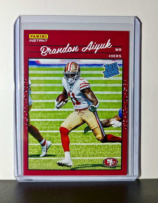 Brandon Aiyuk Rookie 2020 Panini NFL #11 Rated Rookie Card San Francisco 49ers