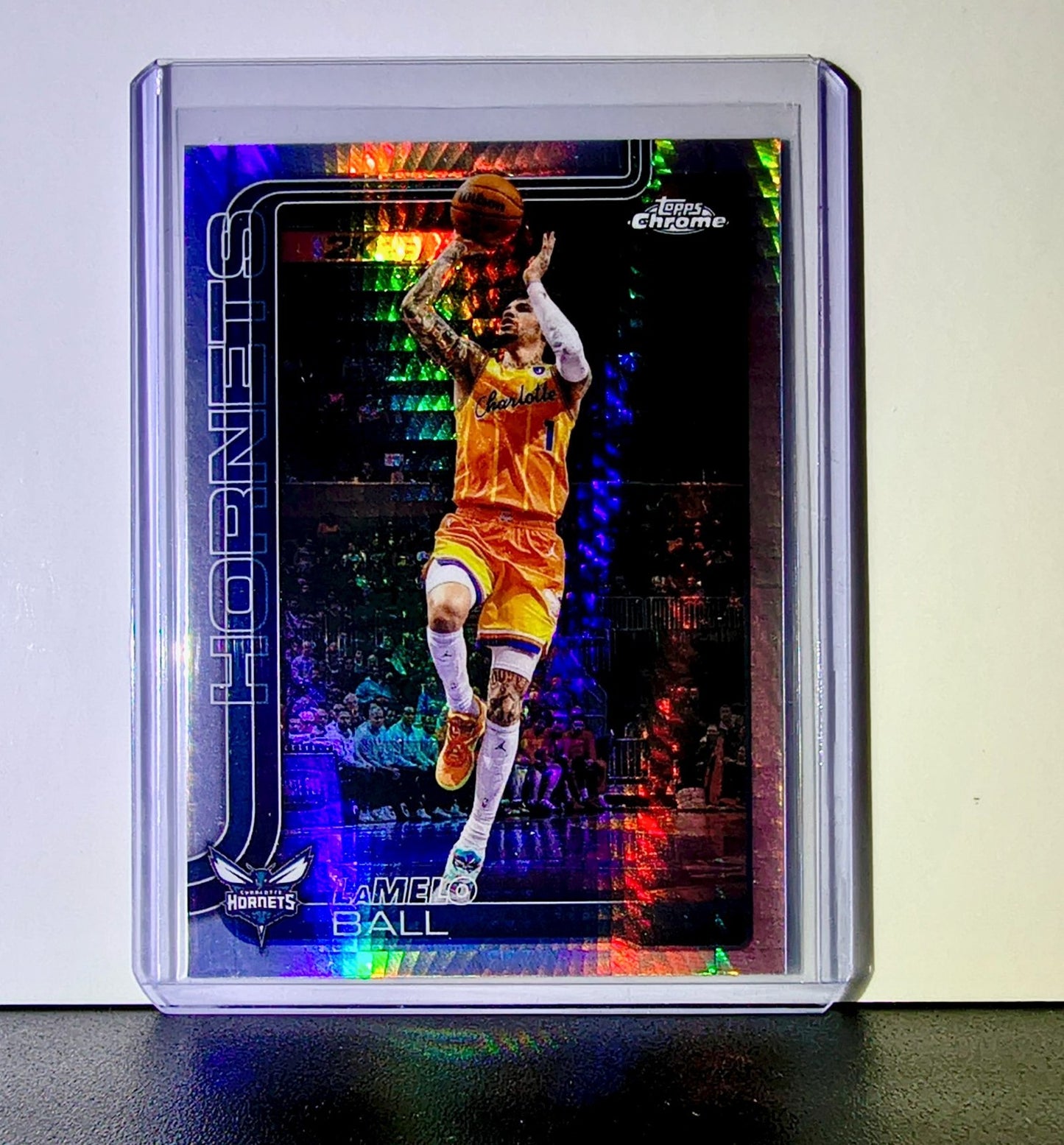 LaMelo Ball 2025-26 NBA Topps Chrome Update Basketball Refractor #50 Hornets